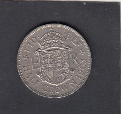 Beschrijving: 1/2 Crown  ELIZABETH II  